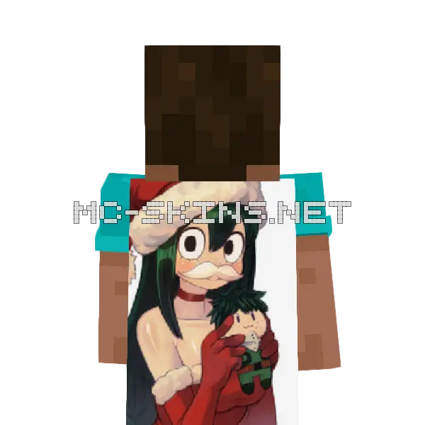 Tsuyu Asui Santa cape, outside and lining