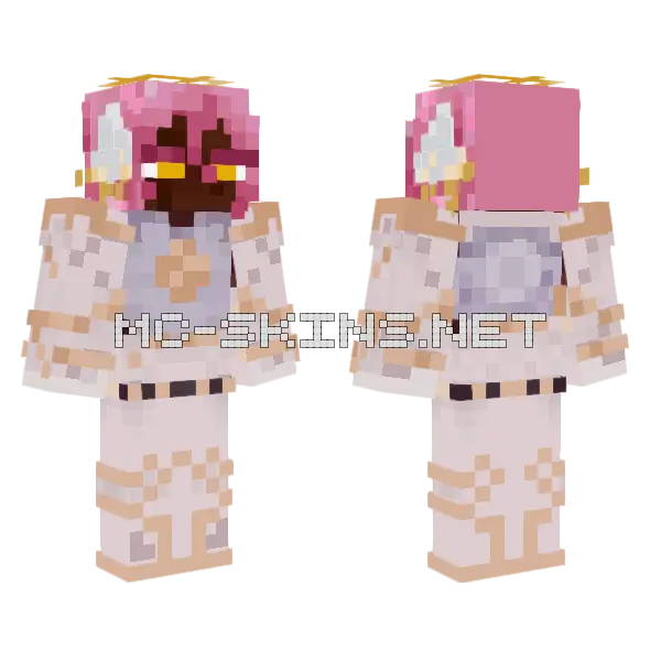 Tth Maskless Minecraft skin, front and back