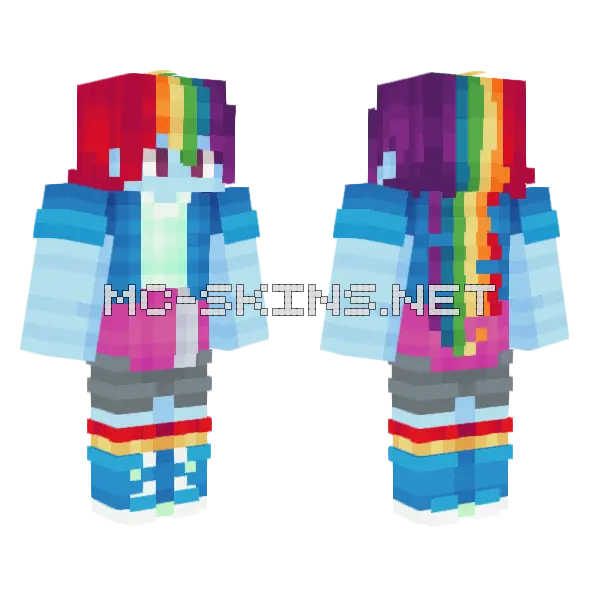 Tubbo UK Jojo Blockwars Chaos Minecraft skin, front and back