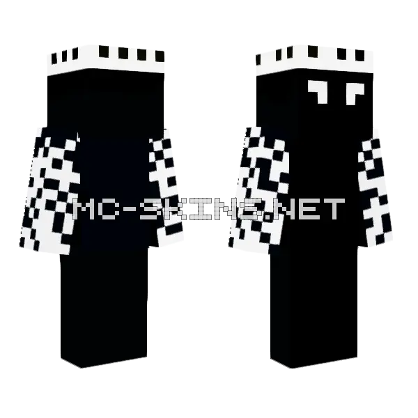 Tuff Null Minecraft skin, front and back