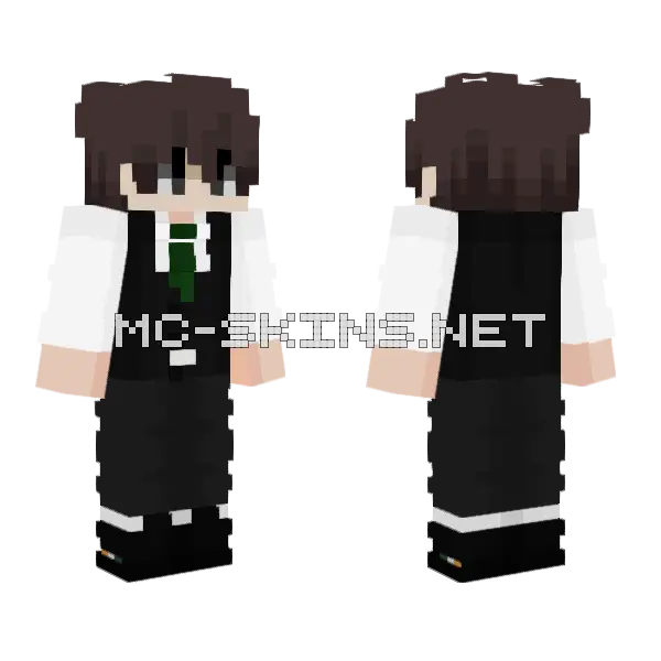 Tufftuff Boy Minecraft skin, front and back