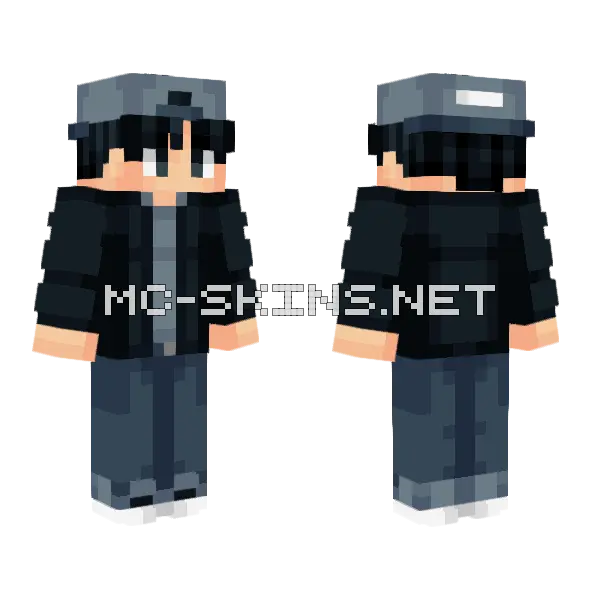 Tunnel Vision Remake Video Minecraft skin, front and back