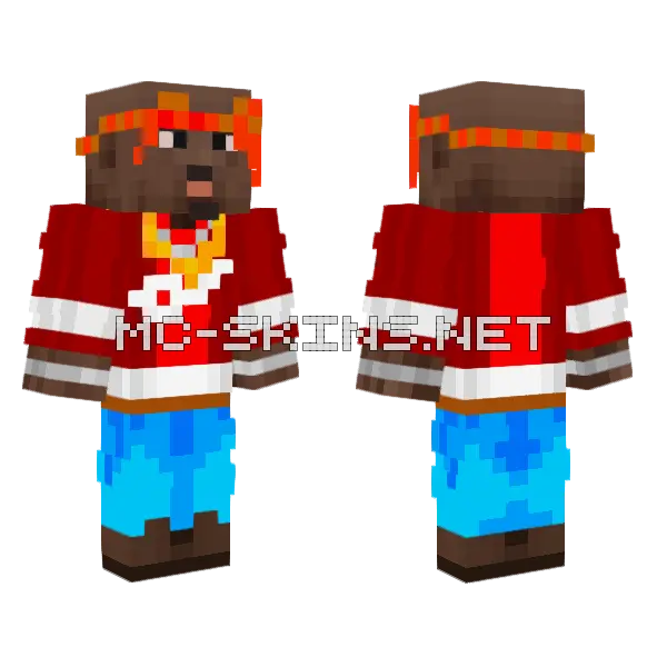 Tupac Shakur Minecraft skin, front and back