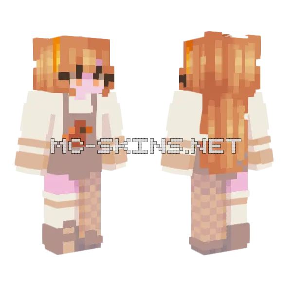 Turkey Time Minecraft skin, front and back