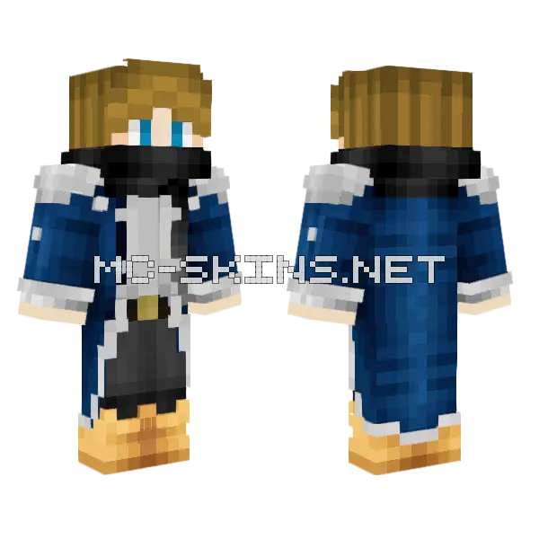 Turner Coyote Captain Remaster Minecraft skin, front and back