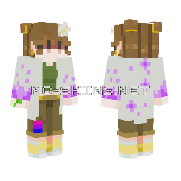 Turning Fall Skin Minecraft skin, front and back