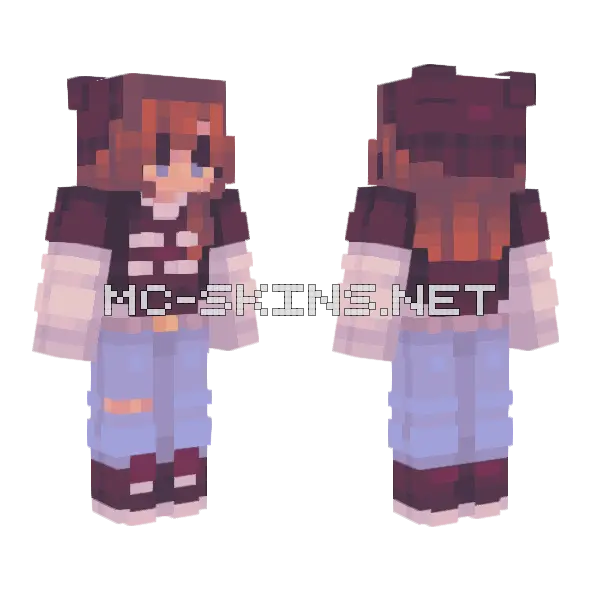 Turning Out Girl Minecraft skin, front and back