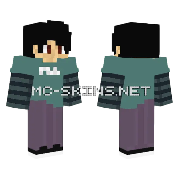 Turning Red Carter Murphy Minecraft skin, front and back
