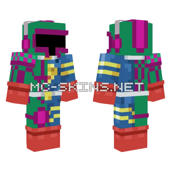 Turques Takaba Knight Minecraft skin, front and back