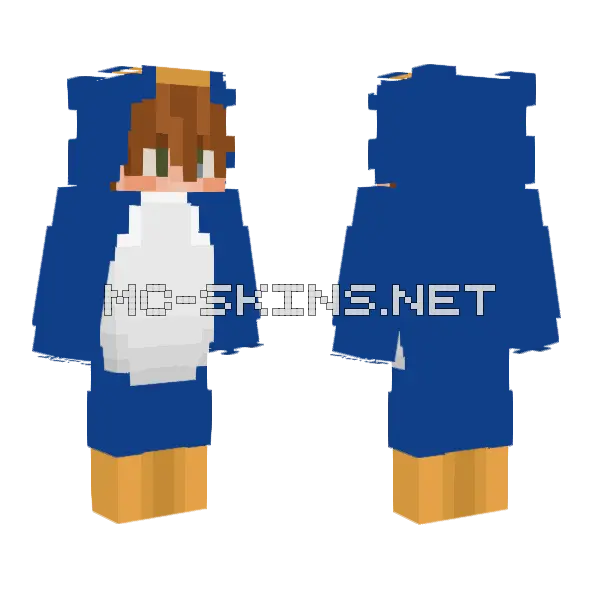 Turtle Boy Minecraft skin, front and back