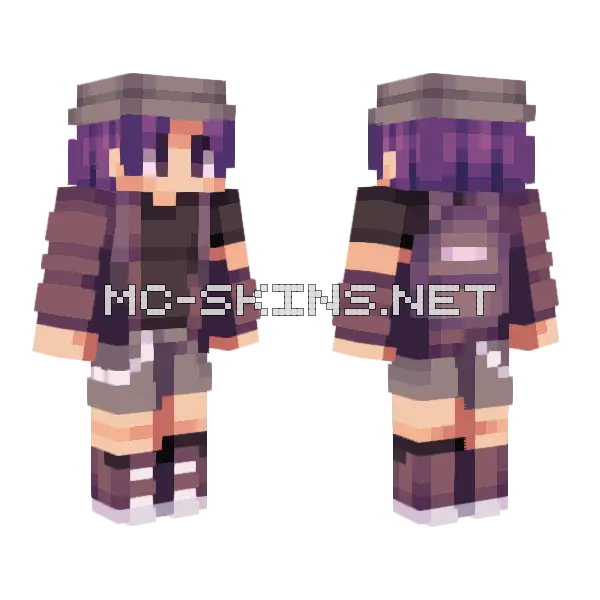 Turtle With A Shell Minecraft skin, front and back