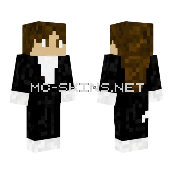 Tuxedo Cat Girl, front and back