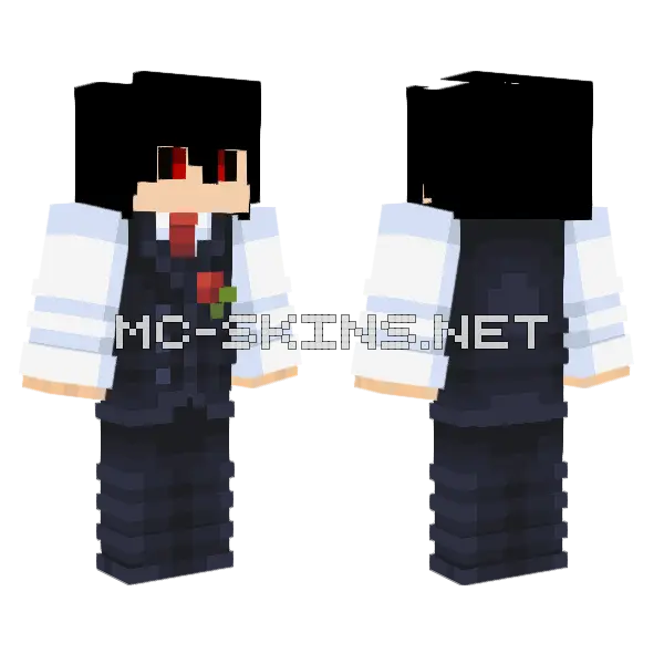 Tuxedo Skin Minecraft skin, front and back