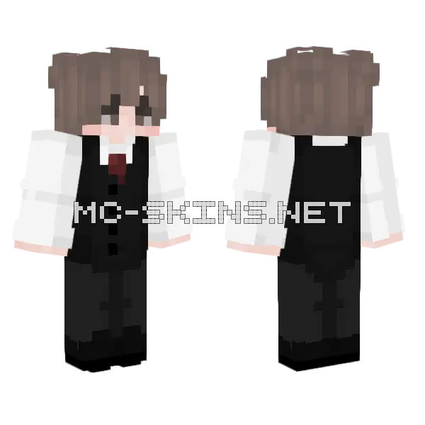 Tuxedo Skin Minecraft skin, front and back