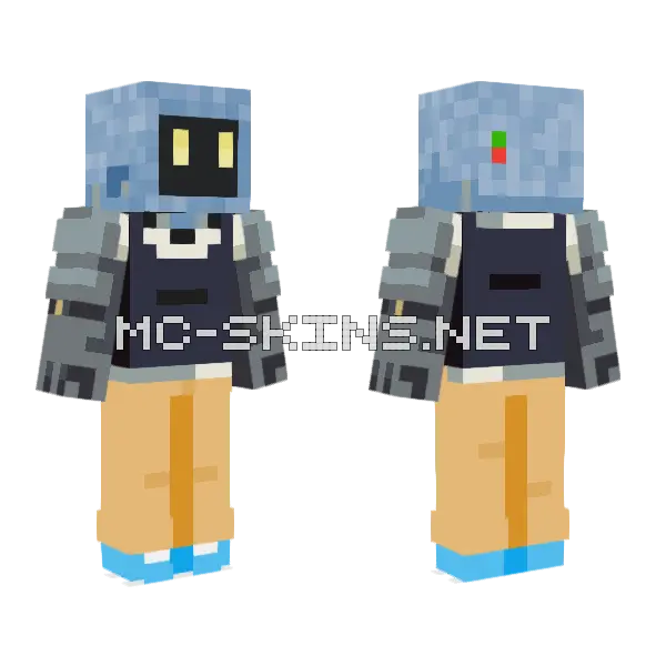 Tv Genos Minecraft skin, front and back