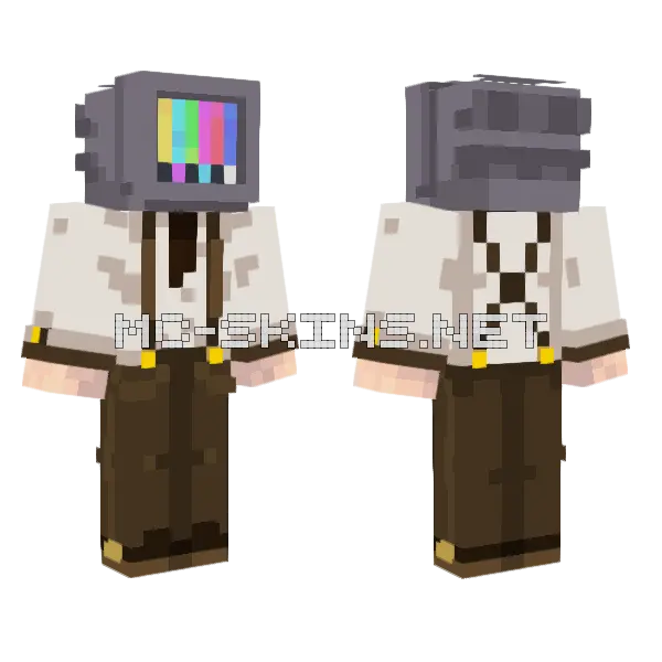 TV Head Suit, front and back