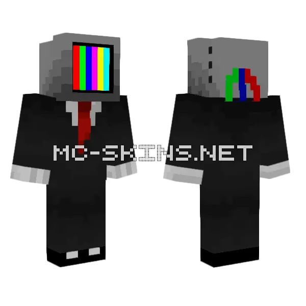 TV Head Tuxedo, front and back