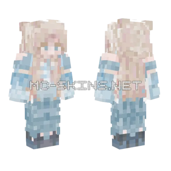 Tweaked Seraph Minecraft skin, front and back