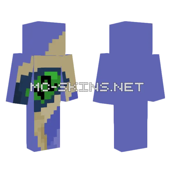 Twelve Minecraft skin, front and back