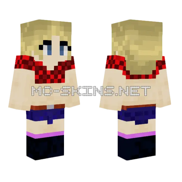Twin Peaks Girl Minecraft skin, front and back