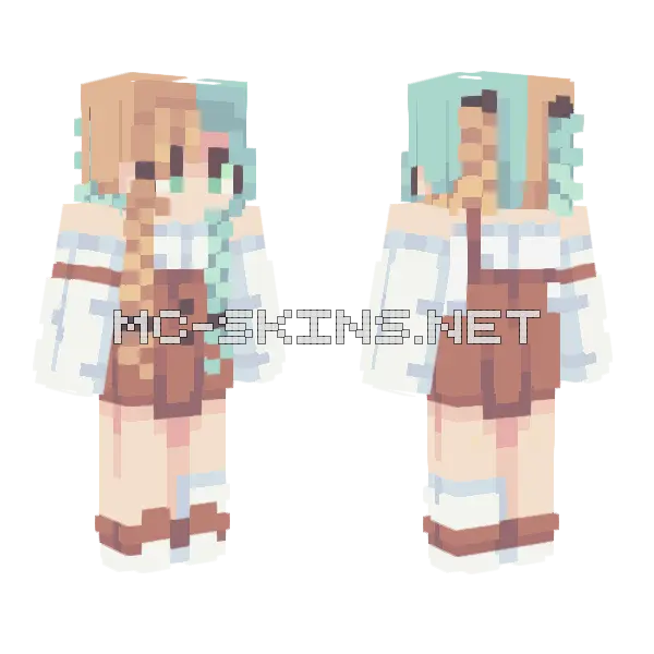 Twisted FV8 Minecraft skin, front and back