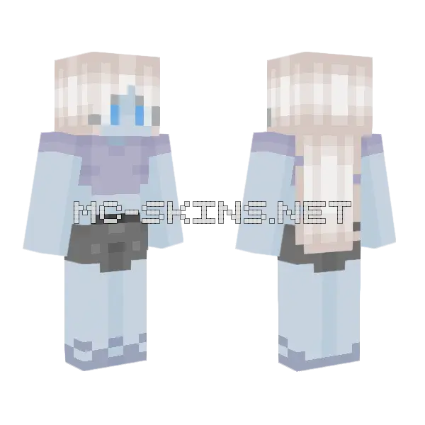 Twisted Ice Queen Minecraft skin, front and back