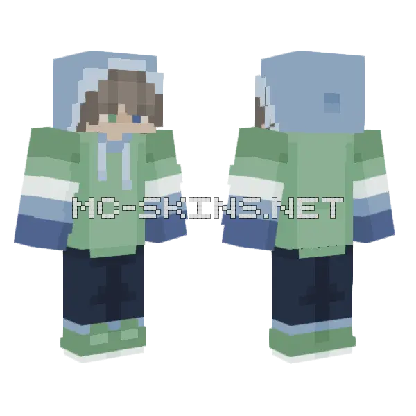 Two Boys In Love Minecraft skin, front and back