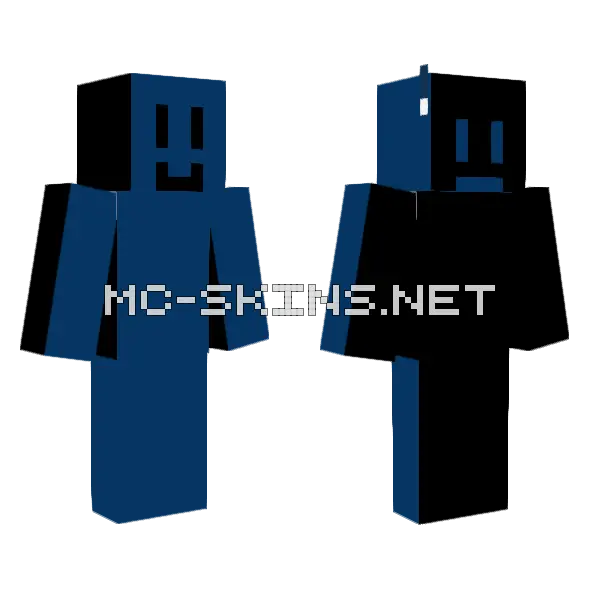 Two Faces Minecraft skin, front and back