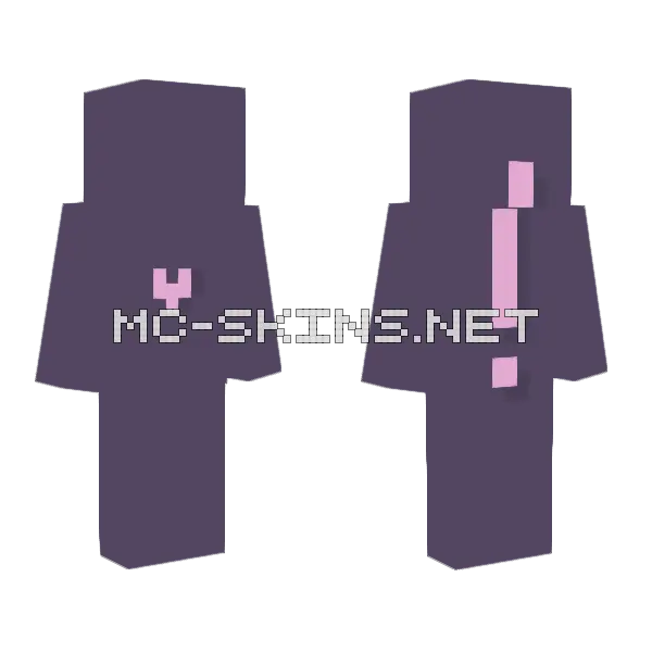 Ty For 500 Poll Minecraft skin, front and back