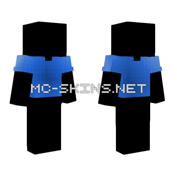 Tye Dye Tee Ob Minecraft skin, front and back