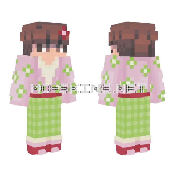 Tyler Love Blooms Skin Minecraft skin, front and back