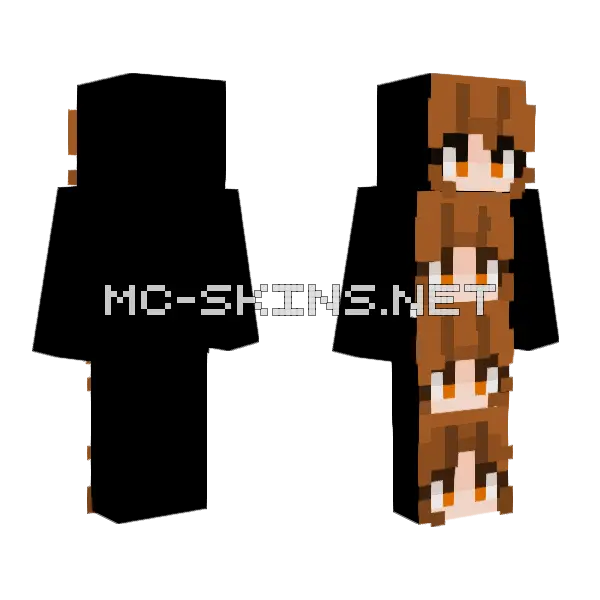 Types Of Bangs Minecraft skin, front and back