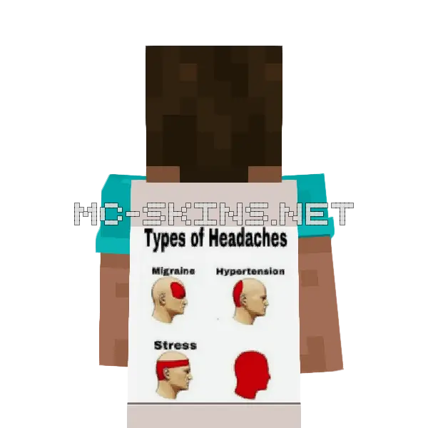 Types of Headaches meme cape, outside and lining