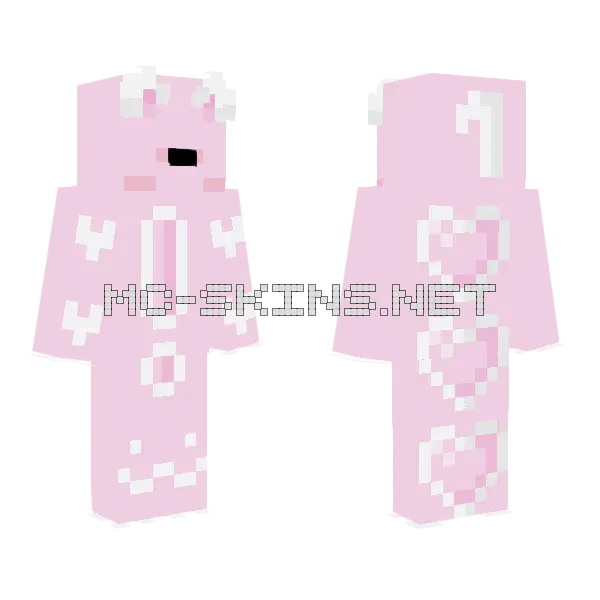 Tysm 3 1 0 0 0 Minecraft skin, front and back
