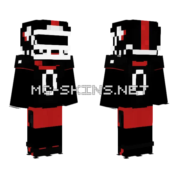 Ugf Red and Black, front and back