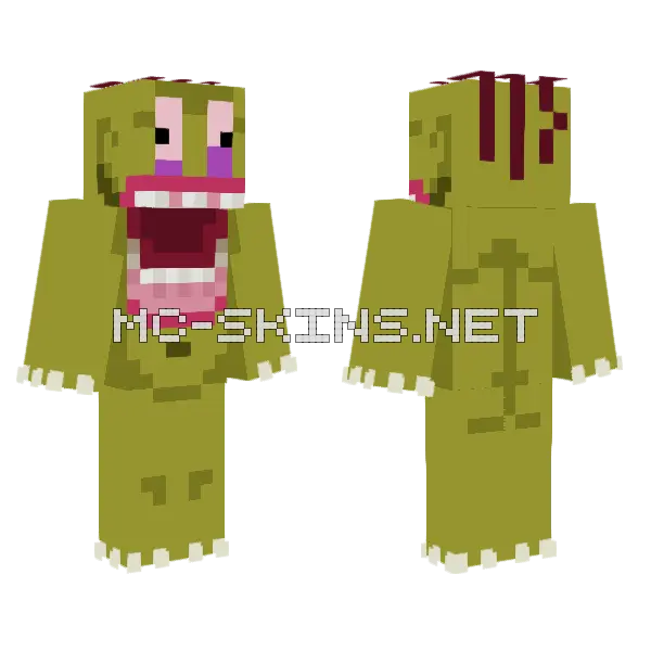 Ugly MF Minecraft skin, front and back