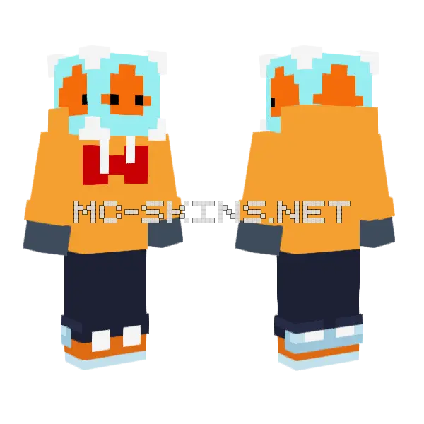 Ugly Nibbles Minecraft skin, front and back