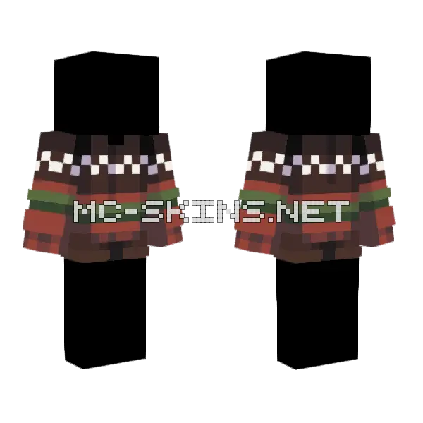 Ugly Sweater And Shorts Minecraft skin, front and back