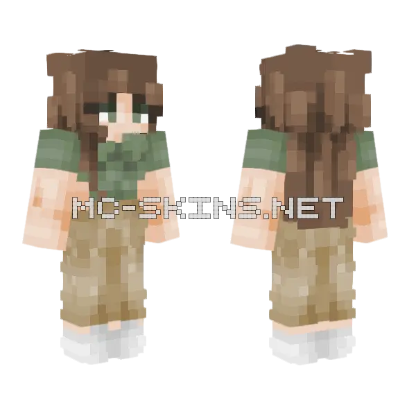 Uh Green D Rcte Minecraft skin, front and back
