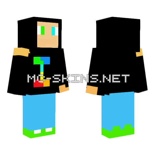 Uhhhh Minecraft skin, front and back
