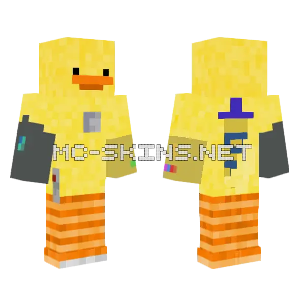 Ultimate Duck Follow Mrduckling04 Minecraft skin, front and back