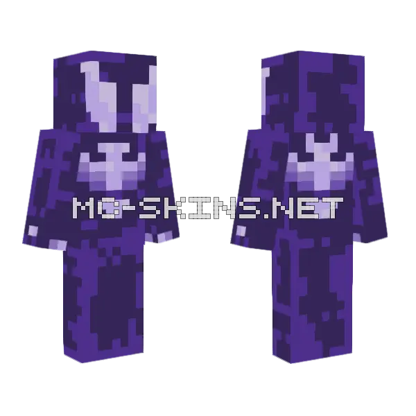Ultimate Spider-Man Symbiote Minecraft skin, front and back