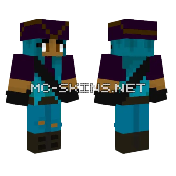 Uma Daughter Of Ursula Minecraft skin, front and back