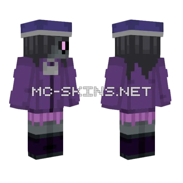 Uma From Funhouse Minecraft skin, front and back