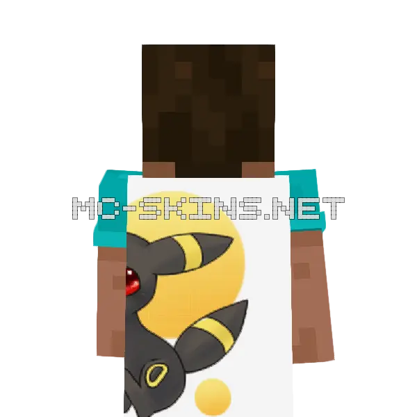 Umbreon Chibi cape, outside and lining
