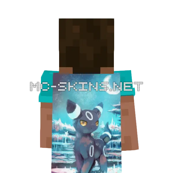Umbreon Shiny cape, outside and lining
