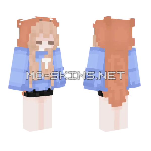 Umuru Chan X Tomodachi Minecraft skin, front and back