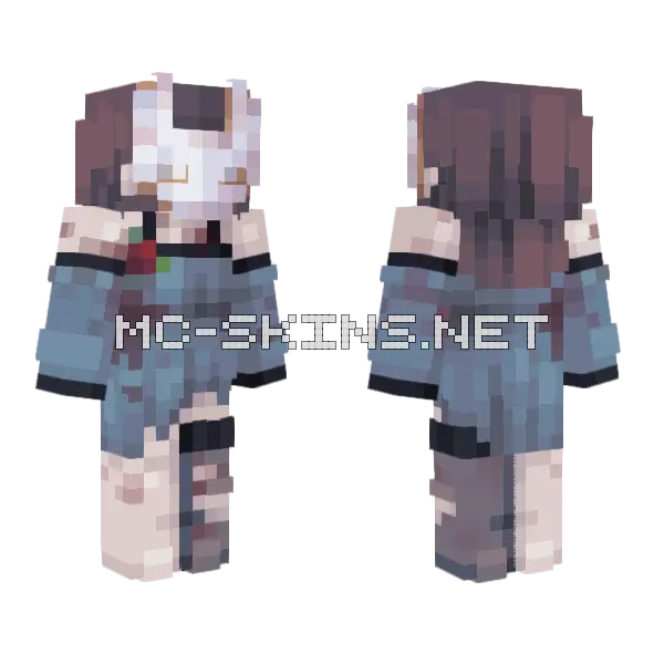 Uncivil Uncouth Uncultivated Minecraft skin, front and back