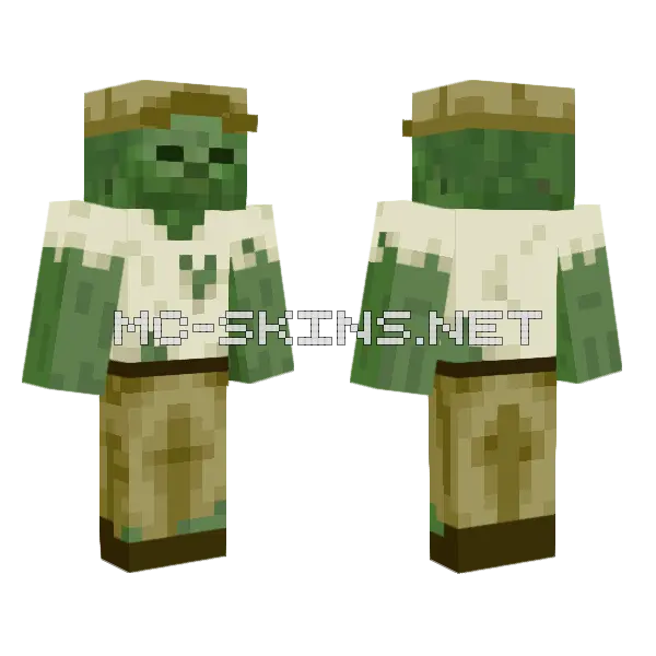 Undead Soldier Minecraft skin, front and back