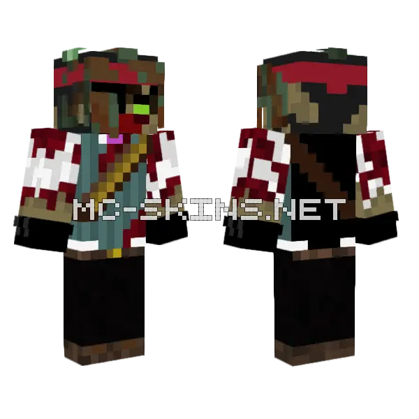 Undead Taurus Minecraft skin, front and back